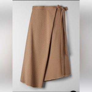 Aritzia Wilfred asymmetrical wrap skirt size S